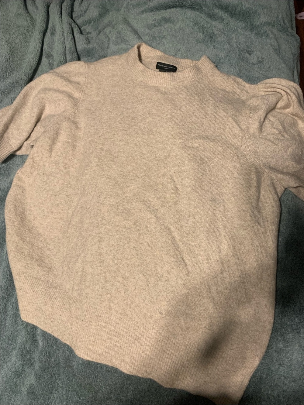 Crewneck Sweater in Light Beige